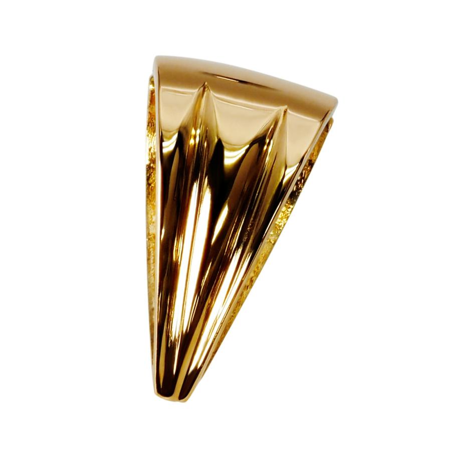 1個売り】 バチカン 18金 イエローゴールド 溝入りバチカン 縦12.0mm