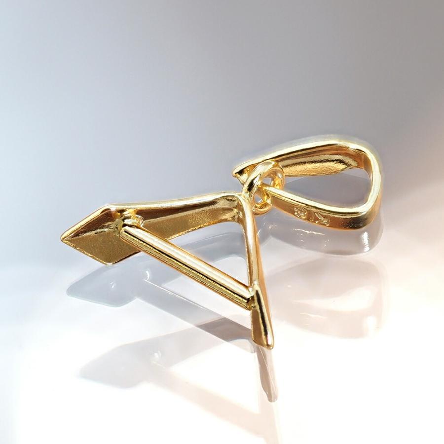 1個売り】 バチカン付きつきさしパーツ 18金 イエローゴールド パール