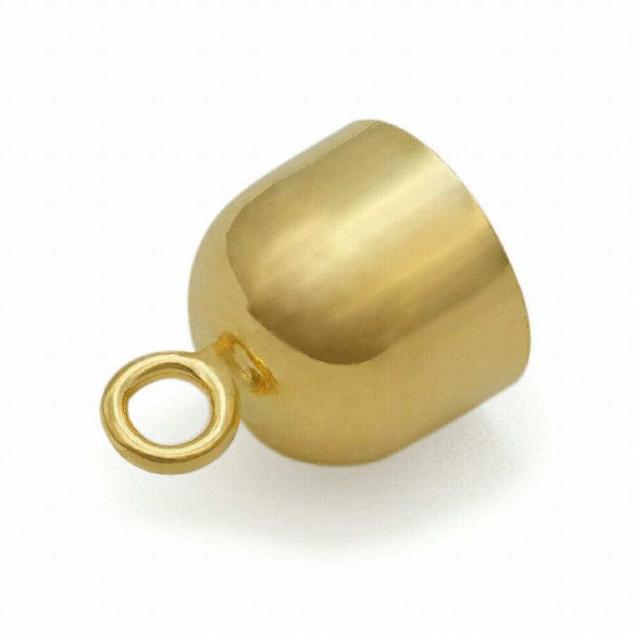 1個売り】 エンドパーツ 18金 イエローゴールド キャップパーツ 外径  