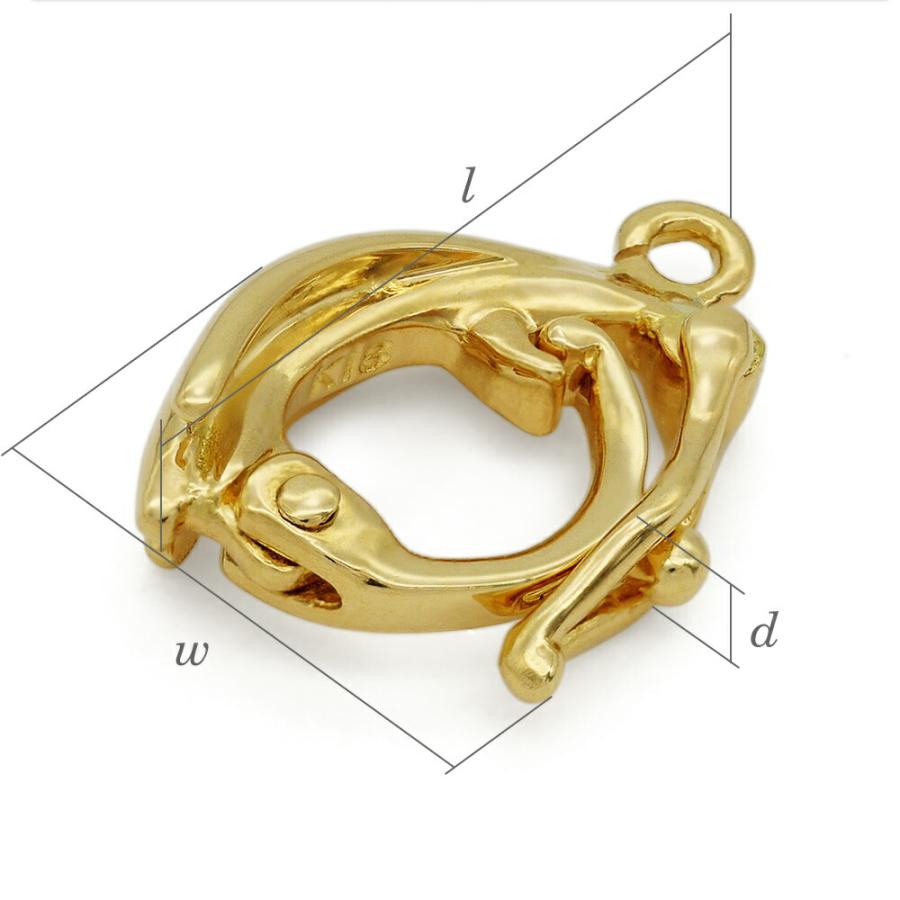 1個売り】 バチカン 18金 イエローゴールド ジョイントバチカン