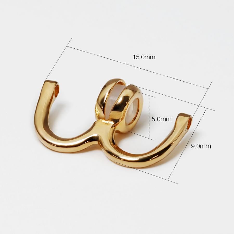 1個売り】 ショートナー 18金 イエローゴールド ブローチアレンジ用