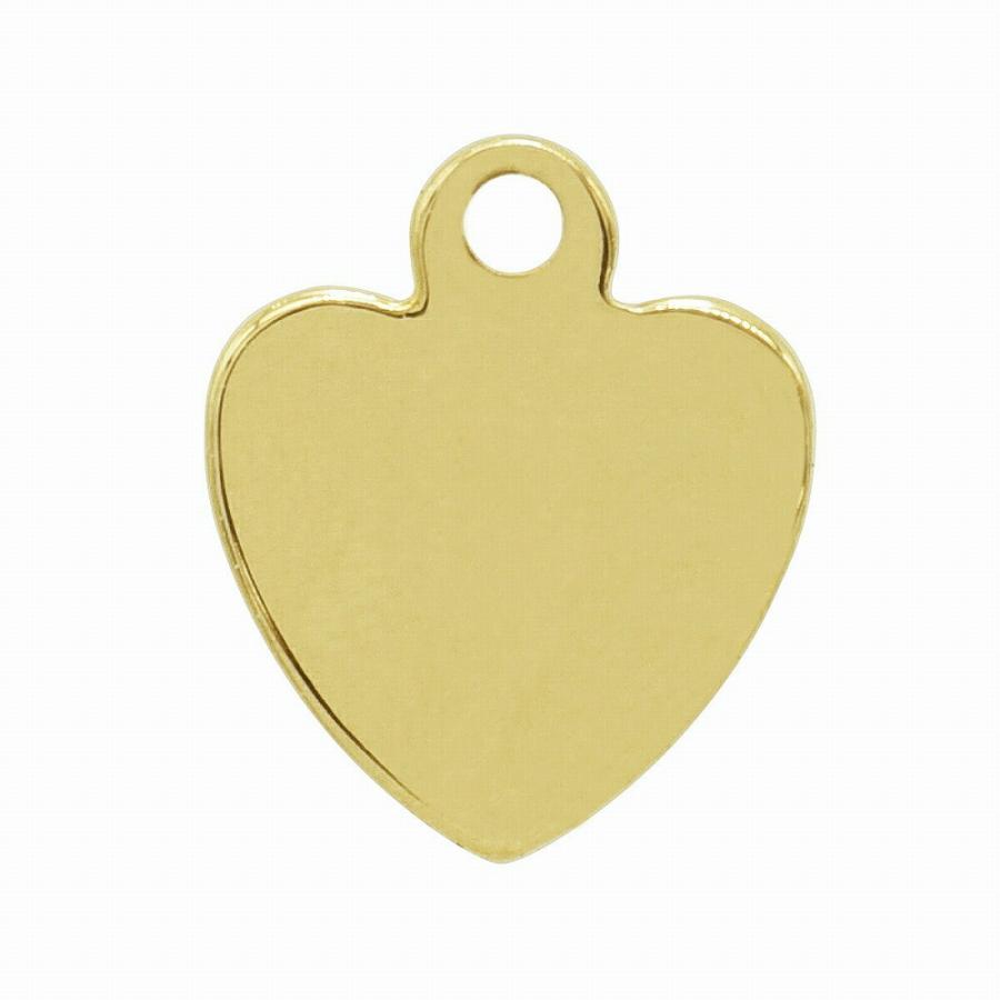 1個売り】 チャームパーツ 18金 イエローゴールド プレート