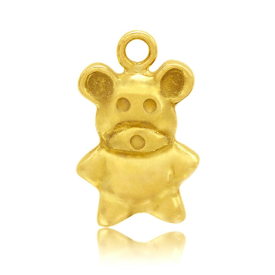 TOUS ゴールドトーン クマ型チャームK18 TOUS ゴールドトーン クマ型チャームK18