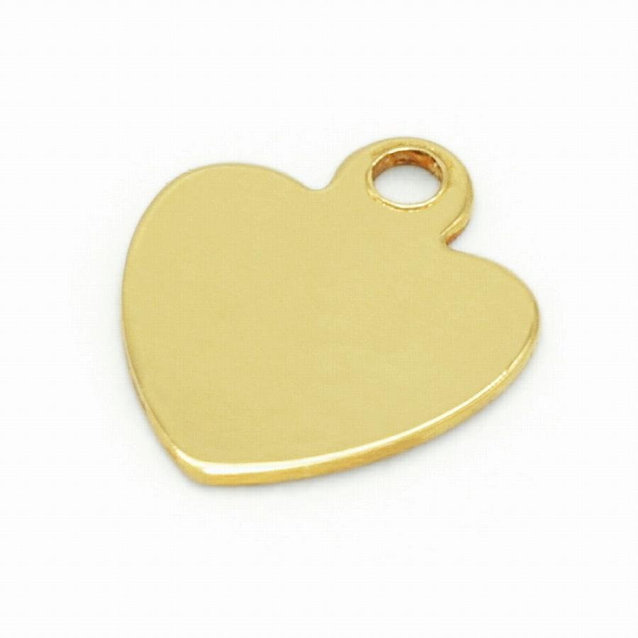 1個売り】 チャームパーツ 18金 イエローゴールド プレート