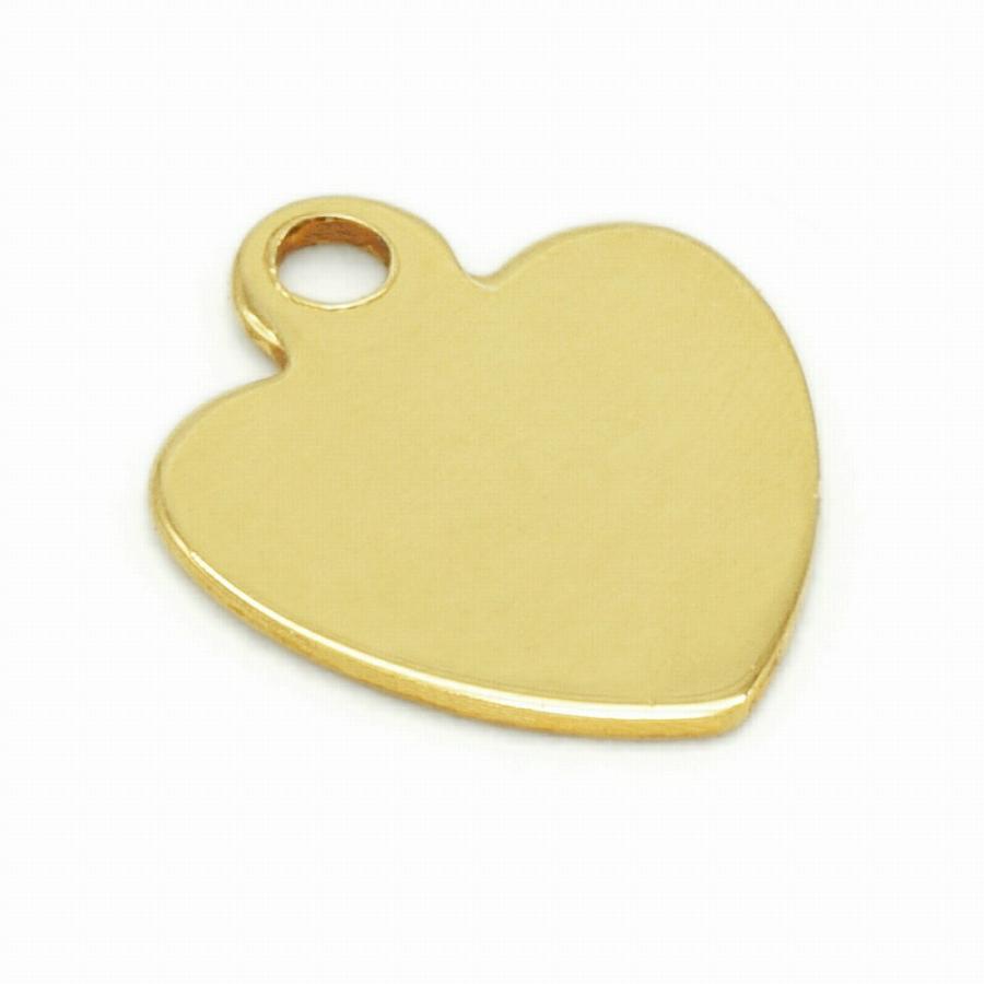 1個売り】 チャームパーツ 18金 イエローゴールド プレートチャーム