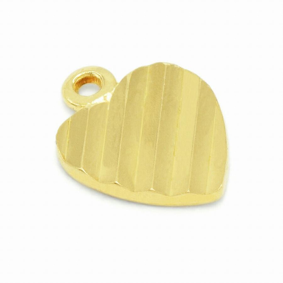 1個売り】 チャームパーツ 18金 イエローゴールド プレートチャーム  