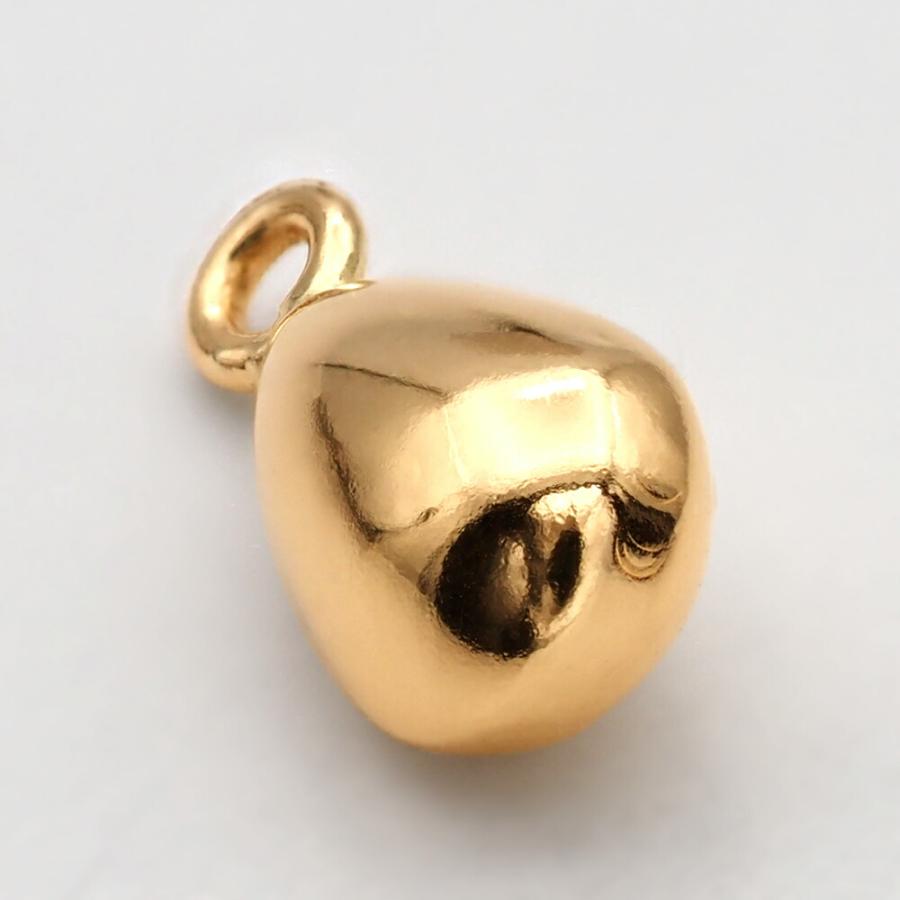 1個売り】 チャームパーツ 18金 イエローゴールド ドロップ型チャーム