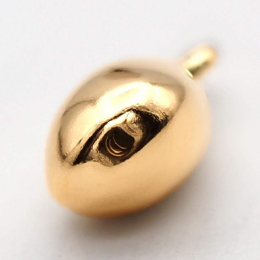 1個売り】 チャームパーツ 18金 イエローゴールド ドロップ型チャーム