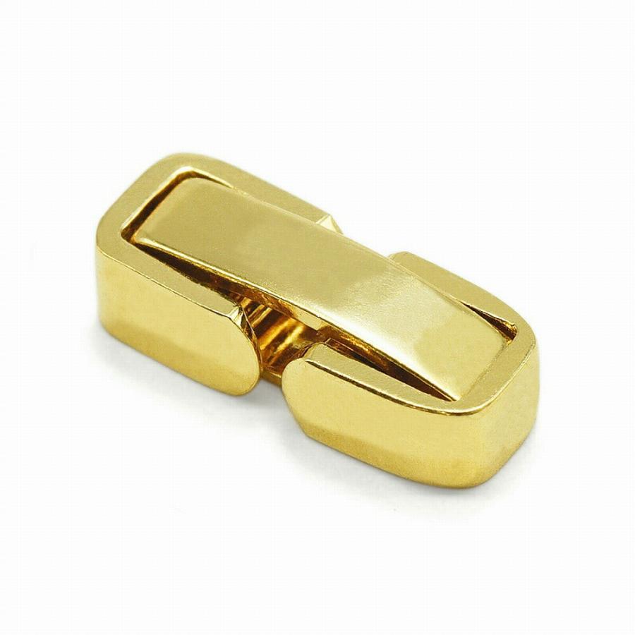 1個売り】 留め具 18金 イエローゴールド 中折れ式留具 縦8.5mm 横3.5