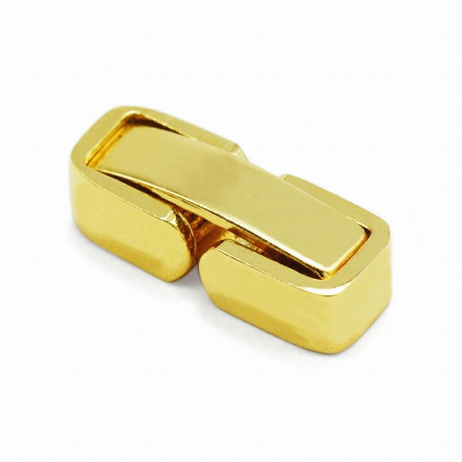 1個売り】 留め具 18金 イエローゴールド 中折れ式留具 縦8.5mm 横3.5