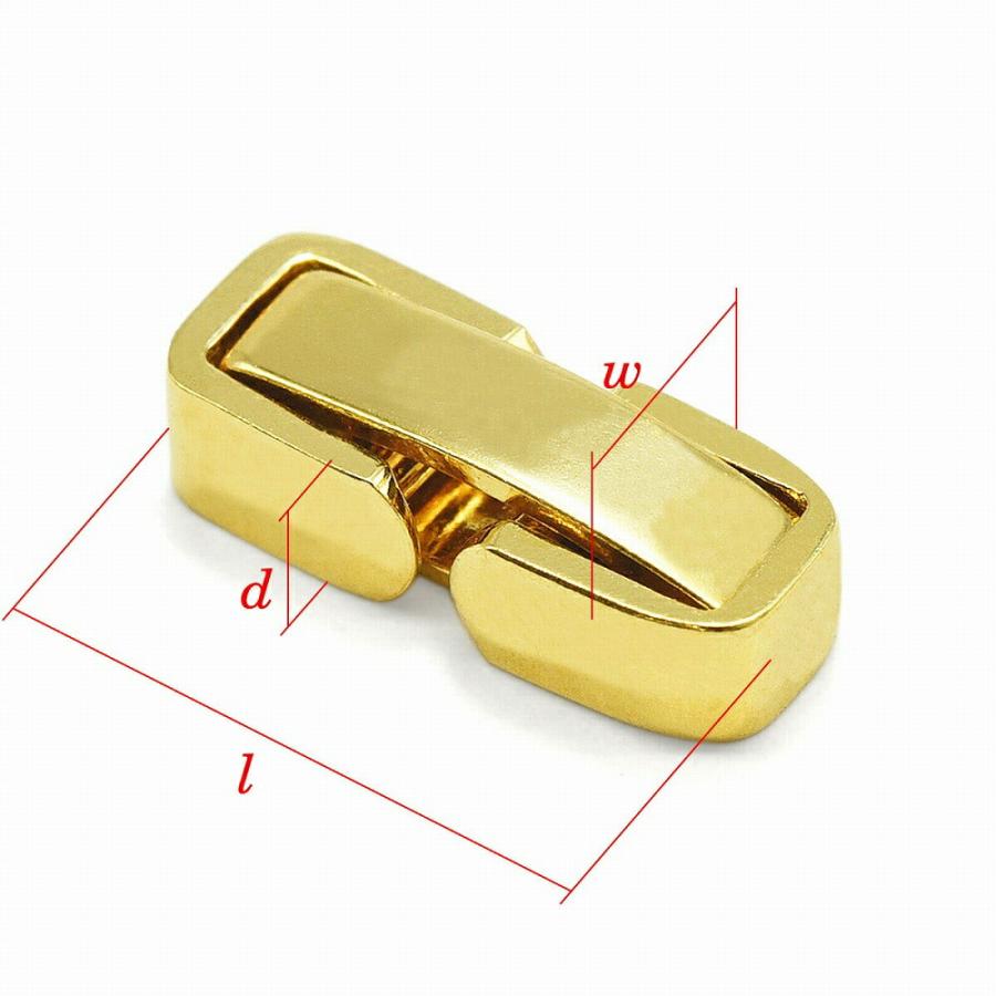 1個売り】 留め具 18金 イエローゴールド 中折れ式留具 縦8.5mm 横3.5