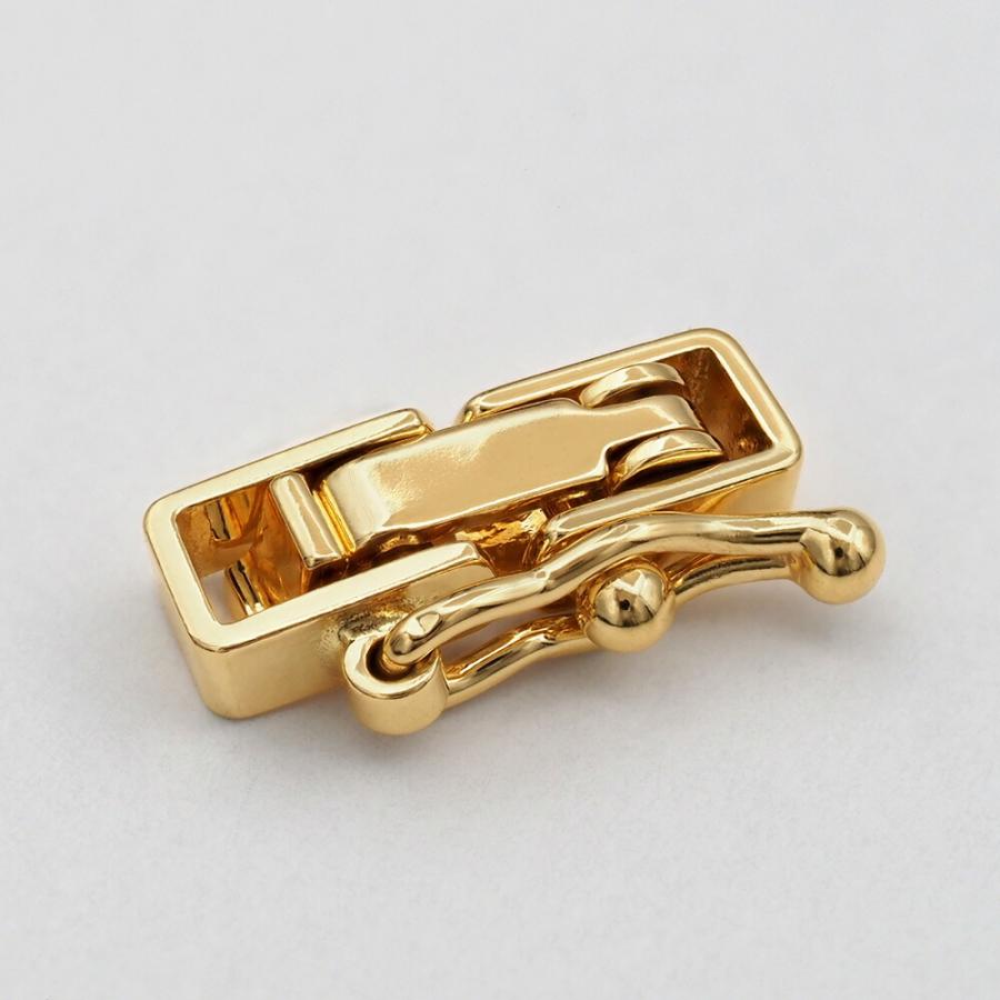 1個売り】 留め具 18金 イエローゴールド 中折れ式留具 セーフティー