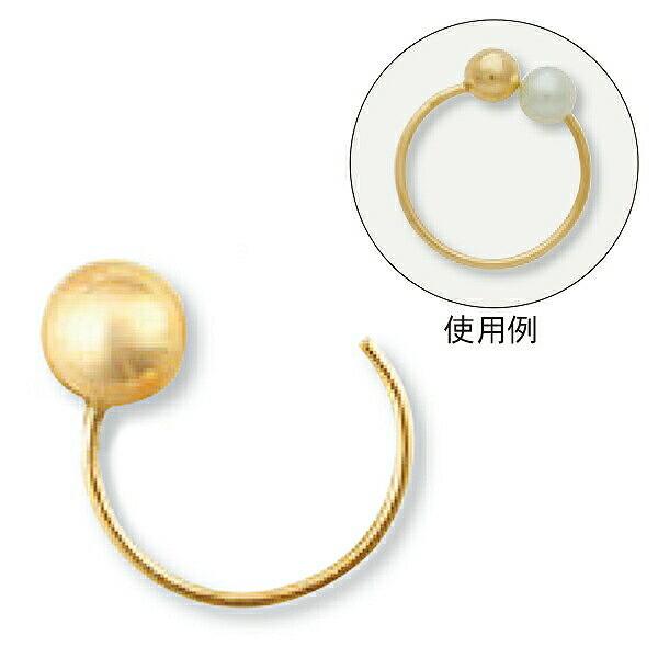 18金リバーシブルイヤリング 1個売り】 イヤリングパーツ 18金 イエローゴールド リバーシブル