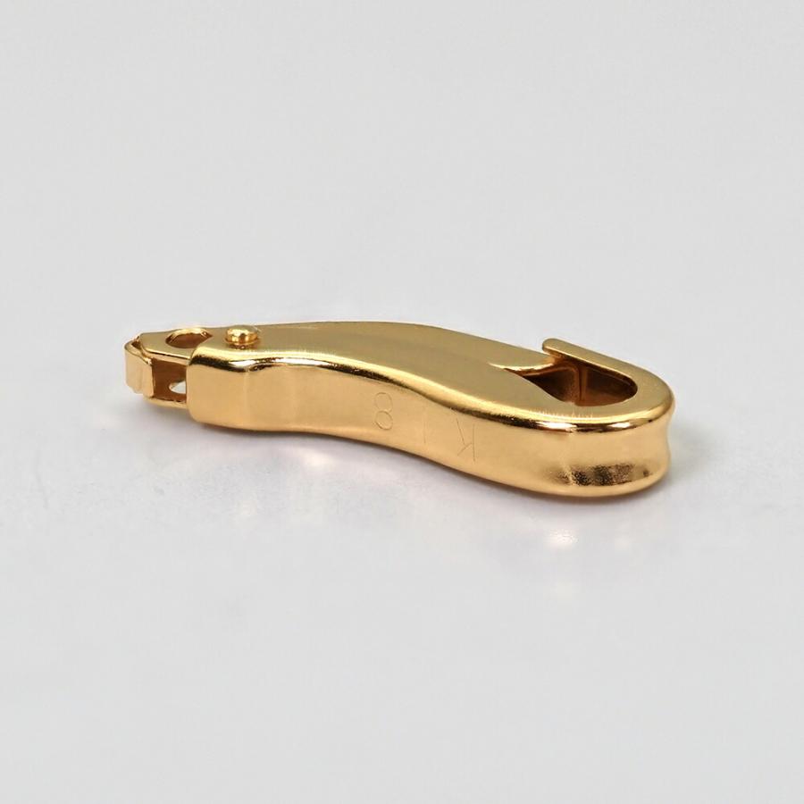 【1個売り】 留め具 18金 イエローゴールド イージーフック 縦12.0mm 横4.0mm カニカン カニ環 クラスプ｜手芸用品 パーツ K18YG 貴金属_3