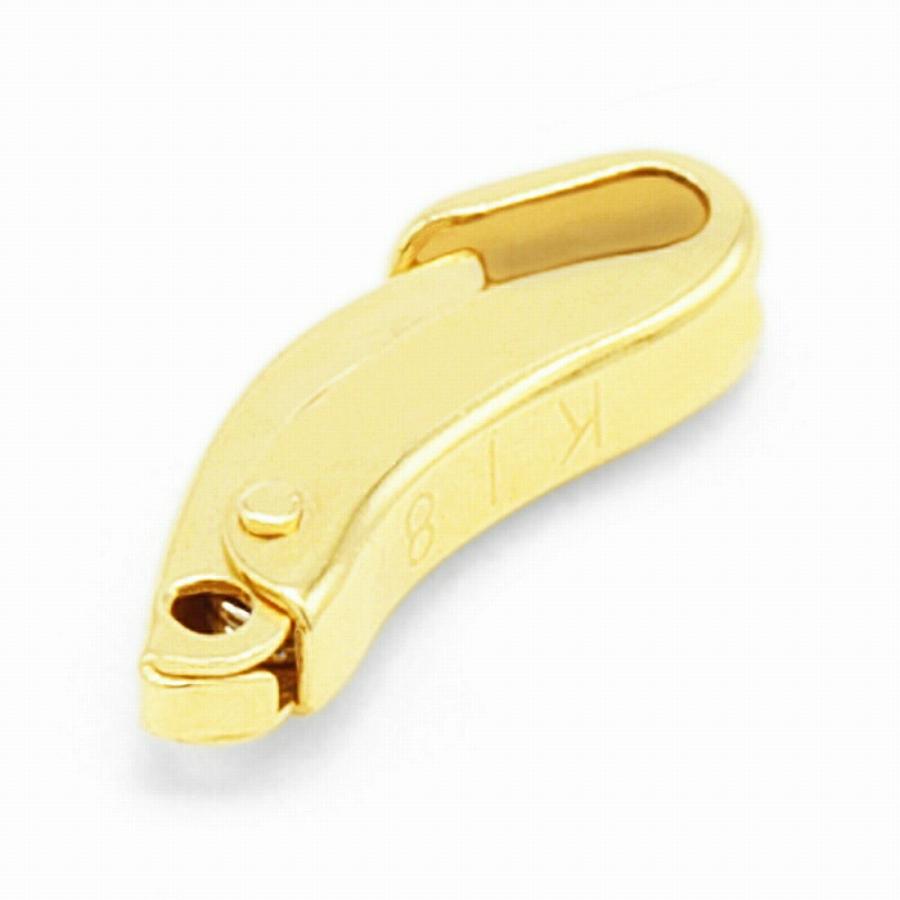 1個売り】 留め具 18金 イエローゴールド イージーフック 縦8.0mm 横