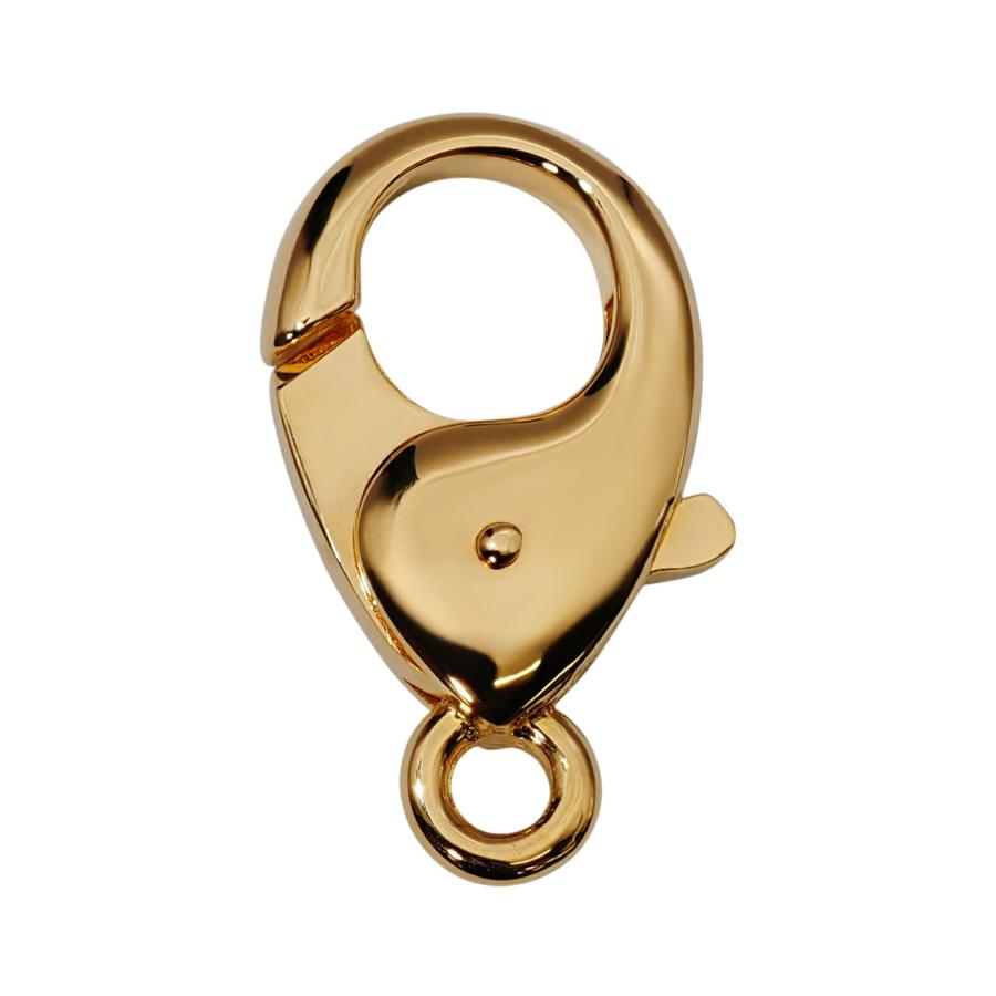1個売り】 留め具 18金 イエローゴールド フック 縦20.0mm 横11.0mm