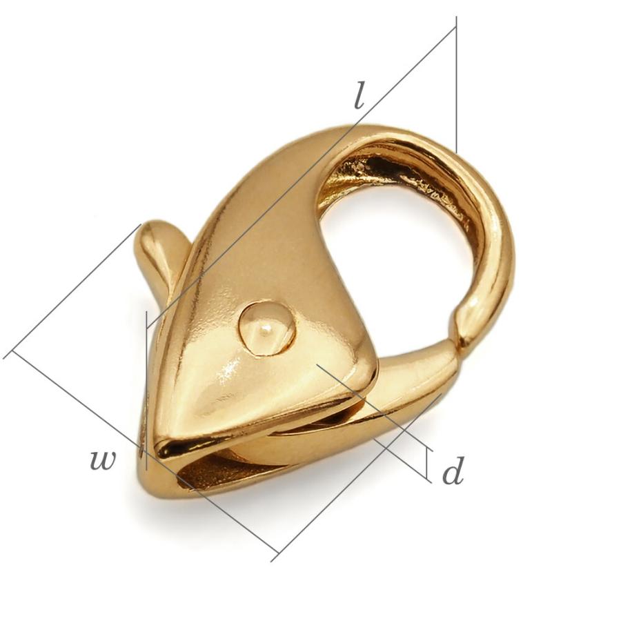 585 14金メッキ✨カフス ゴールドスウィヴル式 直線 スティック T字留め具 1個売り】 留め具 18金 イエローゴールド 小フック 縦8.0mm 横5.5mm