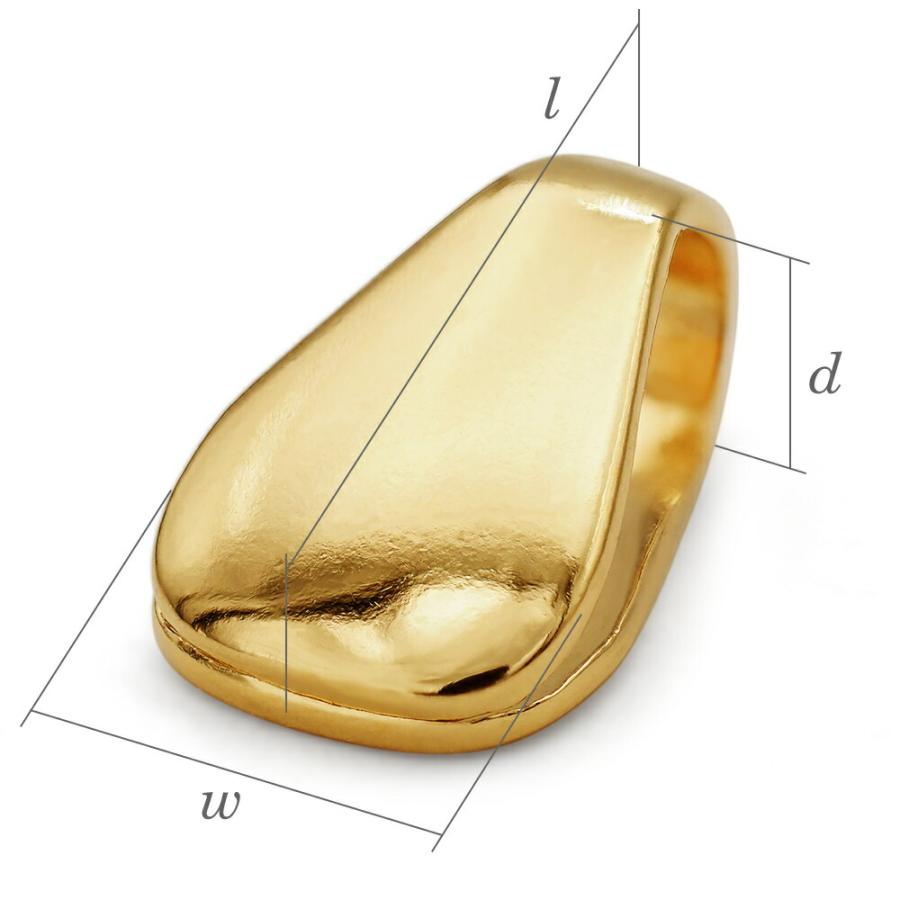 K18WG差し込み金具（名称 ベンリー）　1個売り　【新品】※K18WG刻印あり 1個売り】 エンドパーツ 18金 イエローゴールド サンドイッチ金具 縦