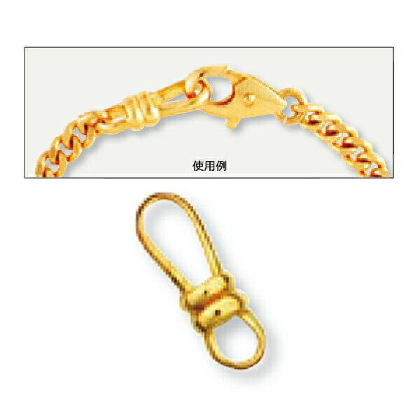1個売り】 エンドパーツ 18金 イエローゴールド フック受け金具 縦13.0
