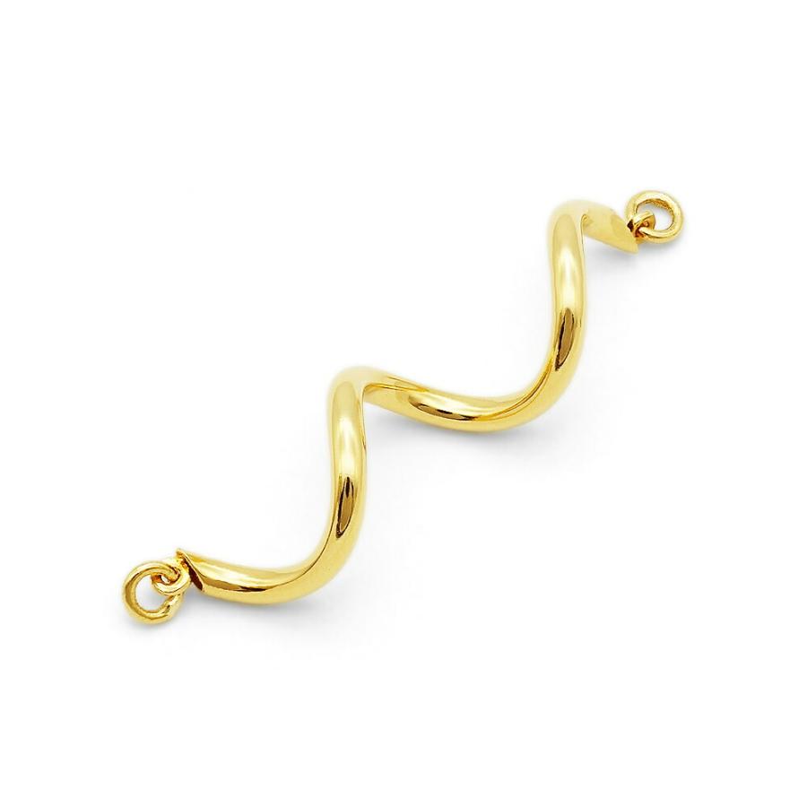 1個売り】 チャームパーツ 18金 イエローゴールド パイプ型チャーム 2