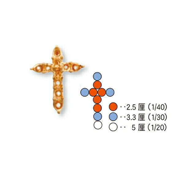 1個売り】 石枠 18金 イエローゴールド クロス型ペンダントトップ空枠
