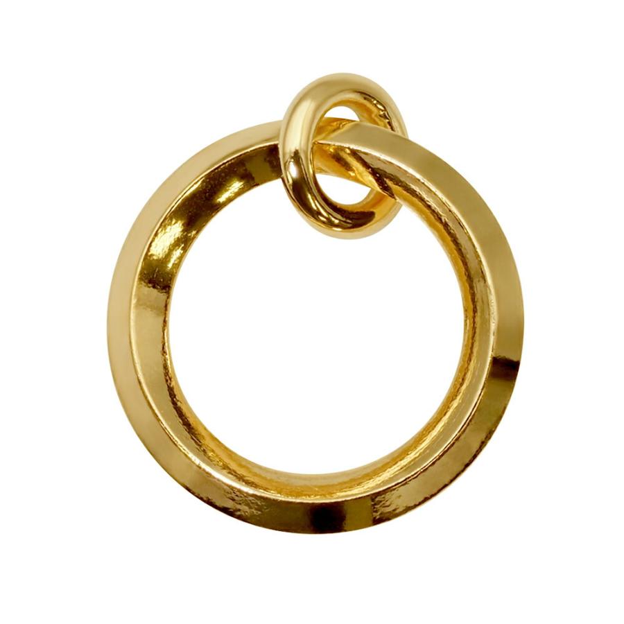 1個売り】 留め具 18金 イエローゴールド リングダルマ 直径7.0mm 丸