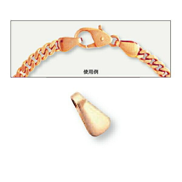 【1個売り】 エンドパーツ 18金 ピンクゴールド サンドイッチ金具 縦6.0mm 横3.0mm 留め具|手芸用品 金具 飾り パーツ 部品 K18PG 貴金属_1