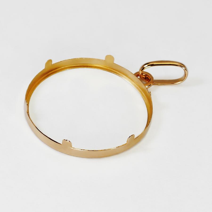 フレームメイプル 5A ２万５０００から１８０００円に値下げしました！ 1個売り】 コイン空枠パーツ 18金 イエローゴールド メイプルリーフ