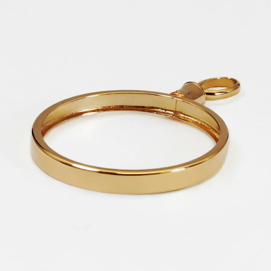 1個売り】 コイン空枠パーツ 18金 イエローゴールド メイプルリーフ