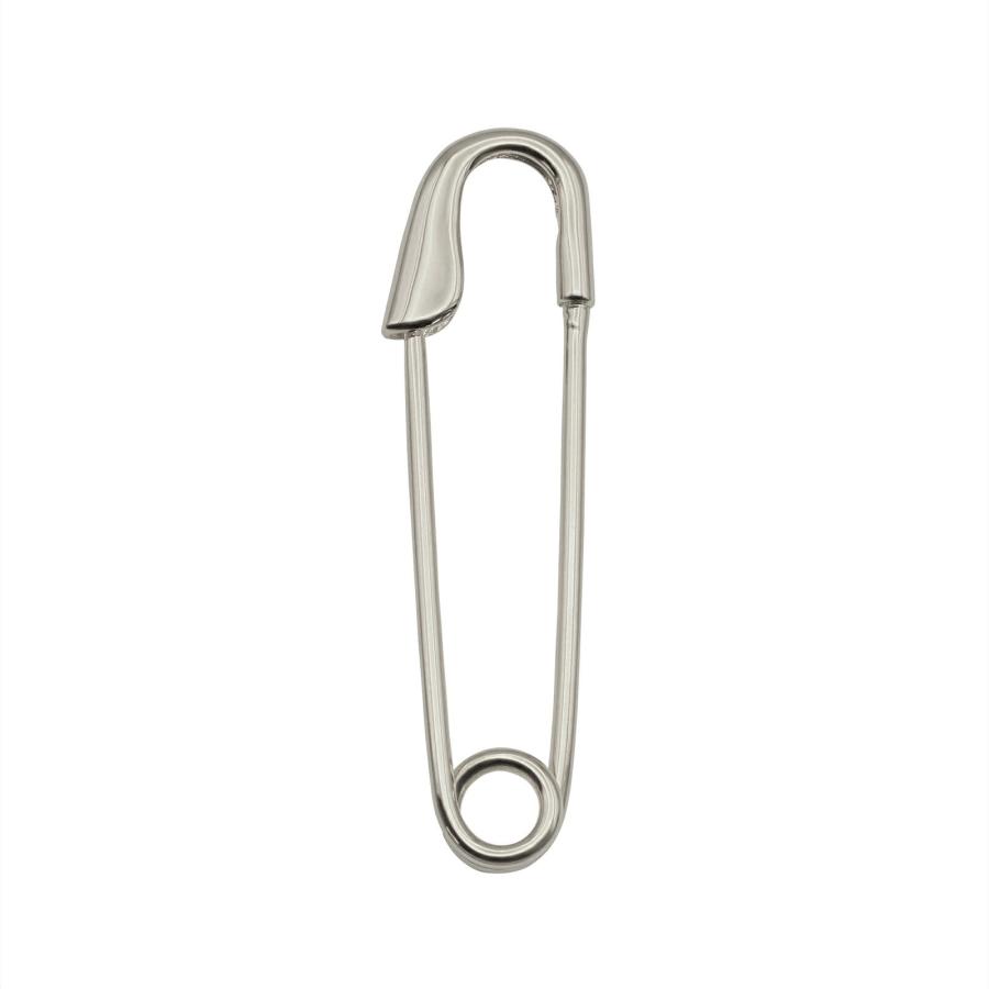 1個売り】 安全ピン PT900 プラチナ 無垢の安全ピン 縦35.0mm 横10.0mm