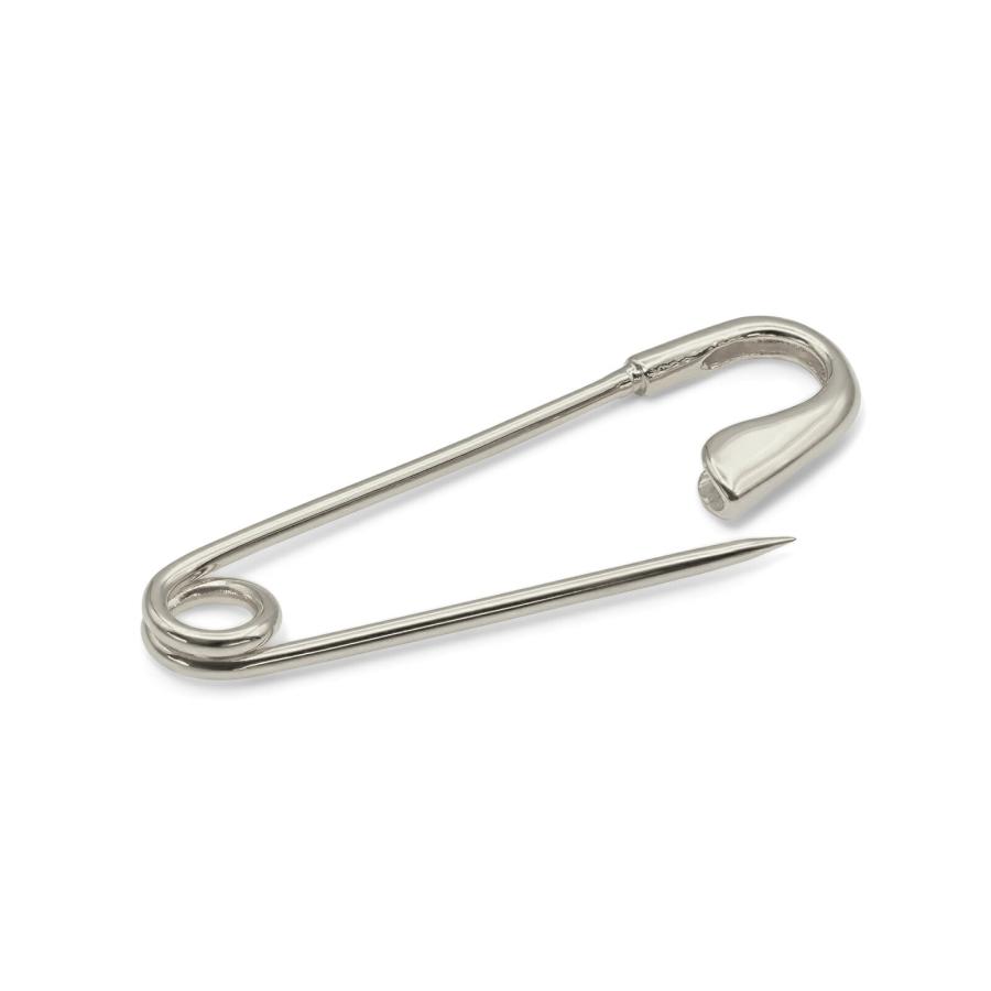 1個売り】 安全ピン PT900 プラチナ 無垢の安全ピン 縦35.0mm 横10.0mm