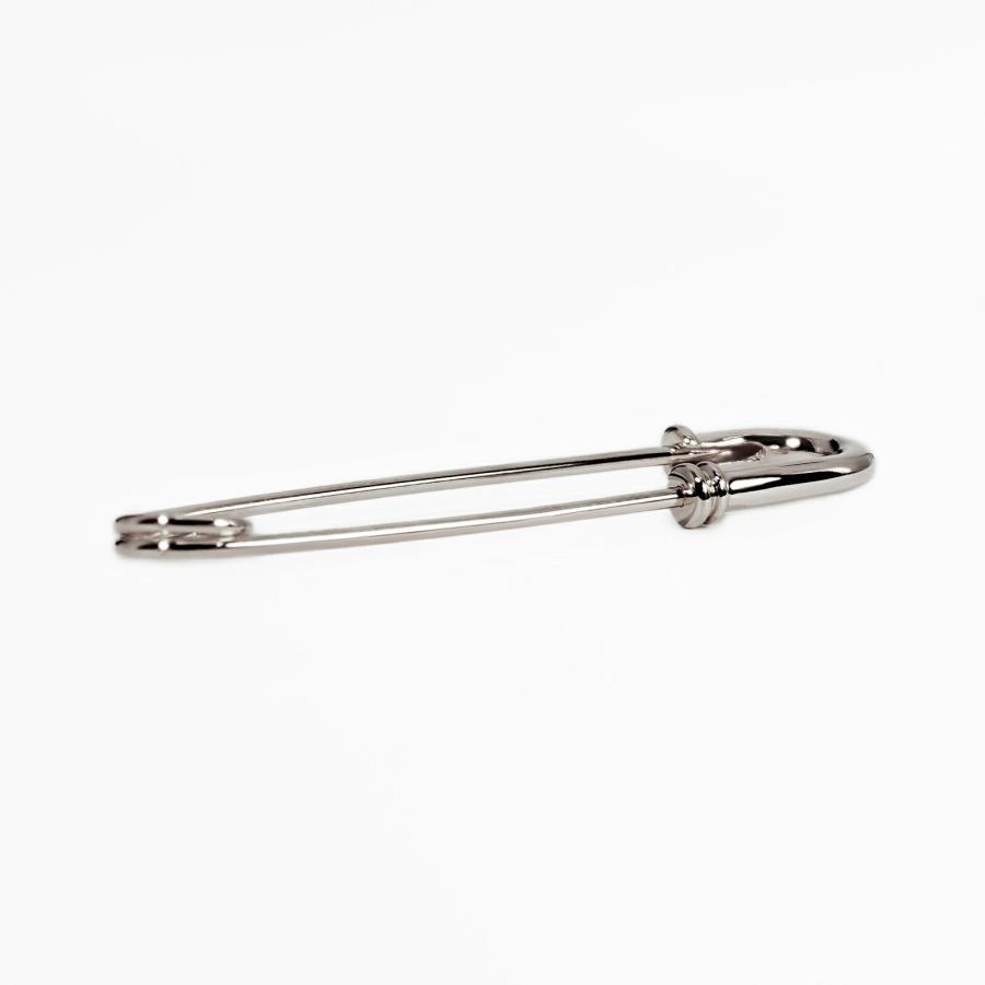 1個売り】 安全ピン PT900 プラチナ ネジ切り安全ピン 長さ43.0mm