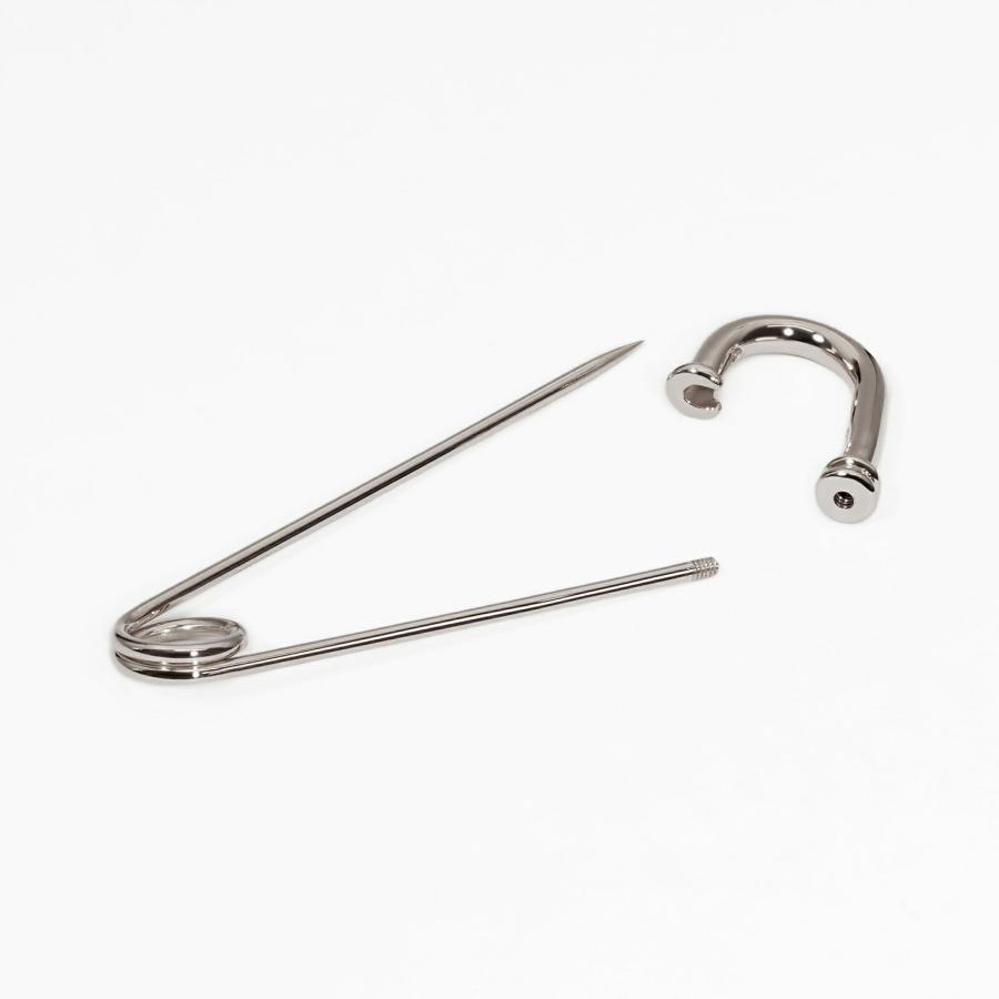 1個売り】 安全ピン PT900 プラチナ ネジ切り安全ピン｜手芸用品 金具