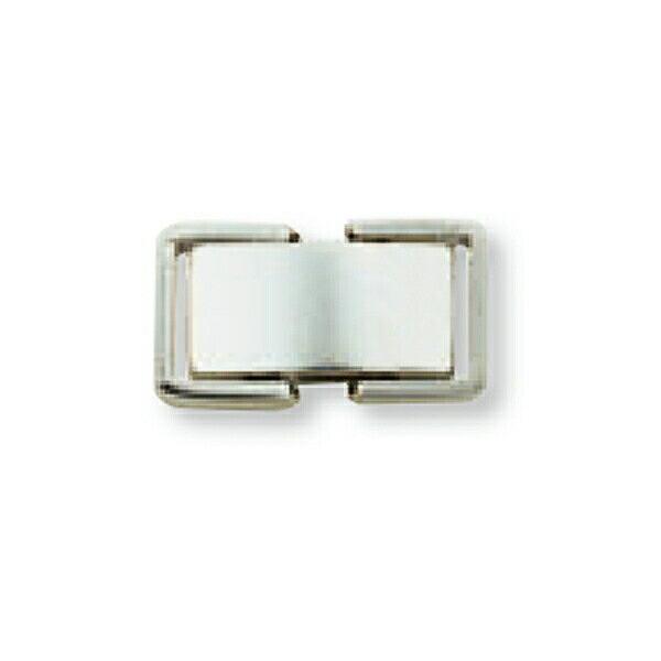 【1個売り】 留め具 PT850 プラチナ 中折れ式留具  縦12.0mm 横6.0mm クラスプ｜手芸用品 金具 飾り パーツ 部品 850pt 貴金属_1