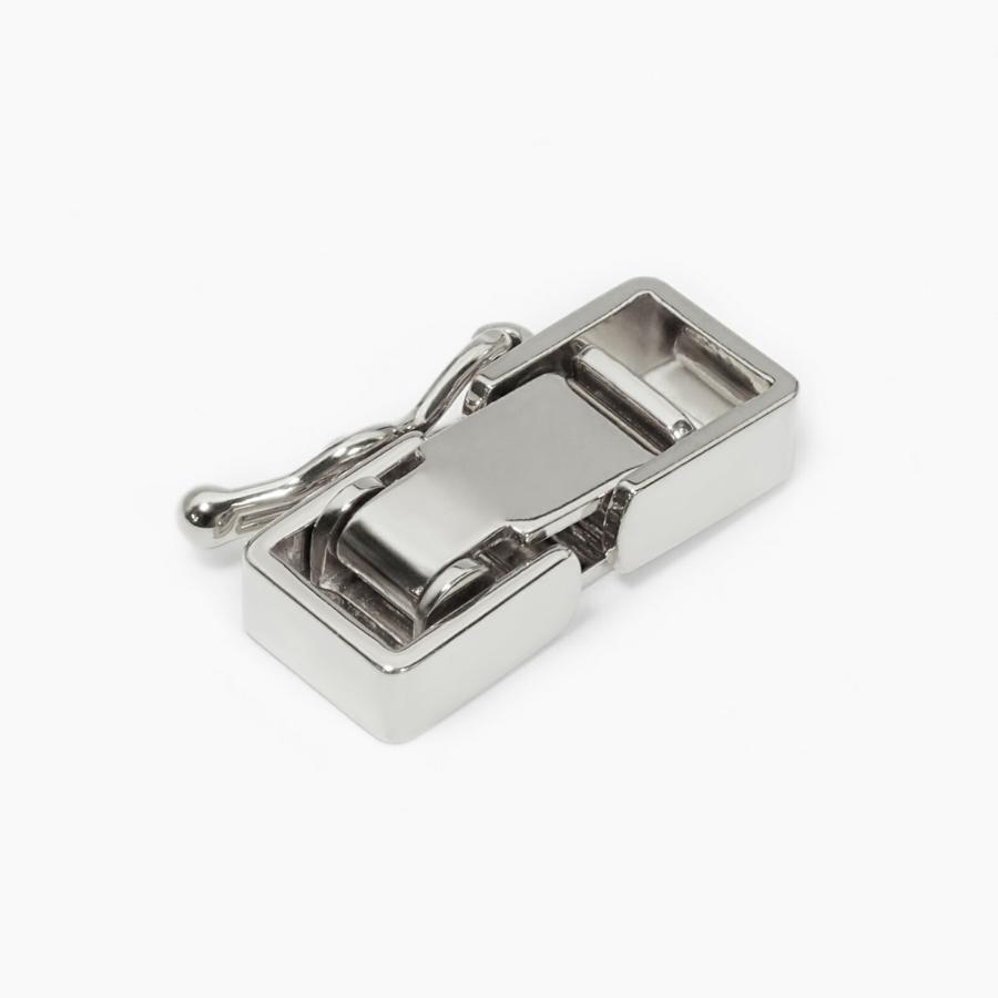 1個売り】 留め具 PT850 プラチナ 中折れ式留具 セーフティー付き 縦
