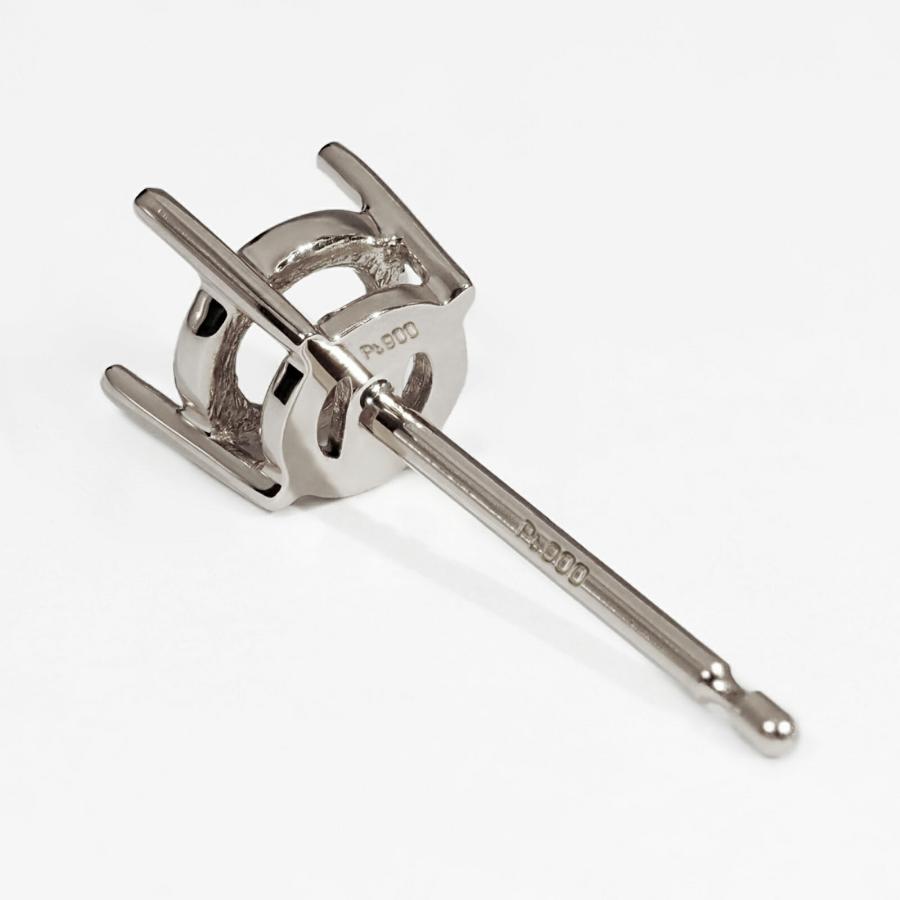 1個売り】 ピアスパーツ PT900 プラチナ スタッドピアスパーツ 窓あき4