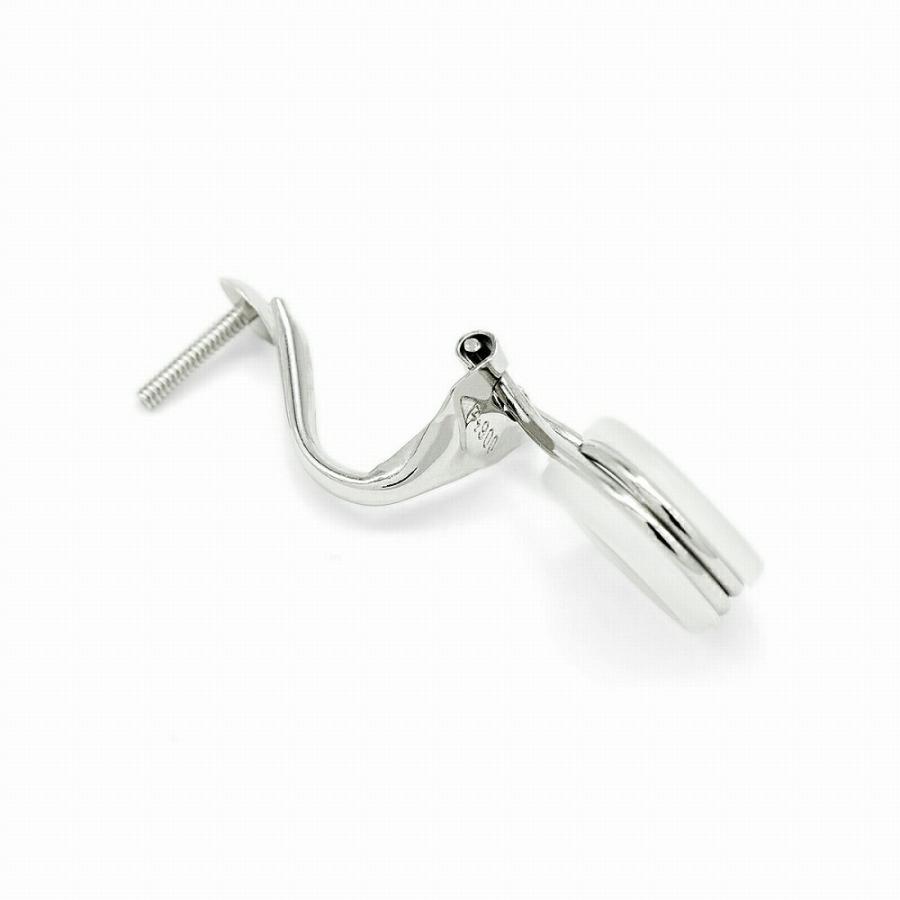 1個売り】 イヤリングパーツ PT900 プラチナ クリップ式