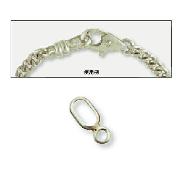 1個売り】 エンドパーツ PT850 プラチナ フック受け金具 縦4.0mm 横