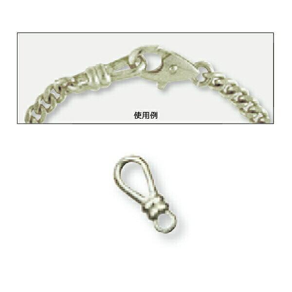 プラチナ　pt850 プレート　金具　まとめ売り 1個売り】 留め具 PT850 プラチナ 中折れ式留具 丸カン付き 縦13.0mm