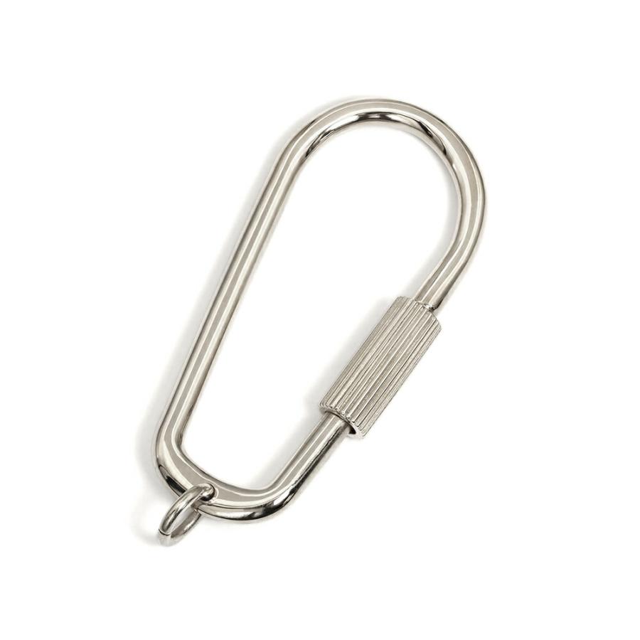 1個売り】 留め具 PT900 プラチナ ネジ式キーホルダーパーツ 縦37.0mm