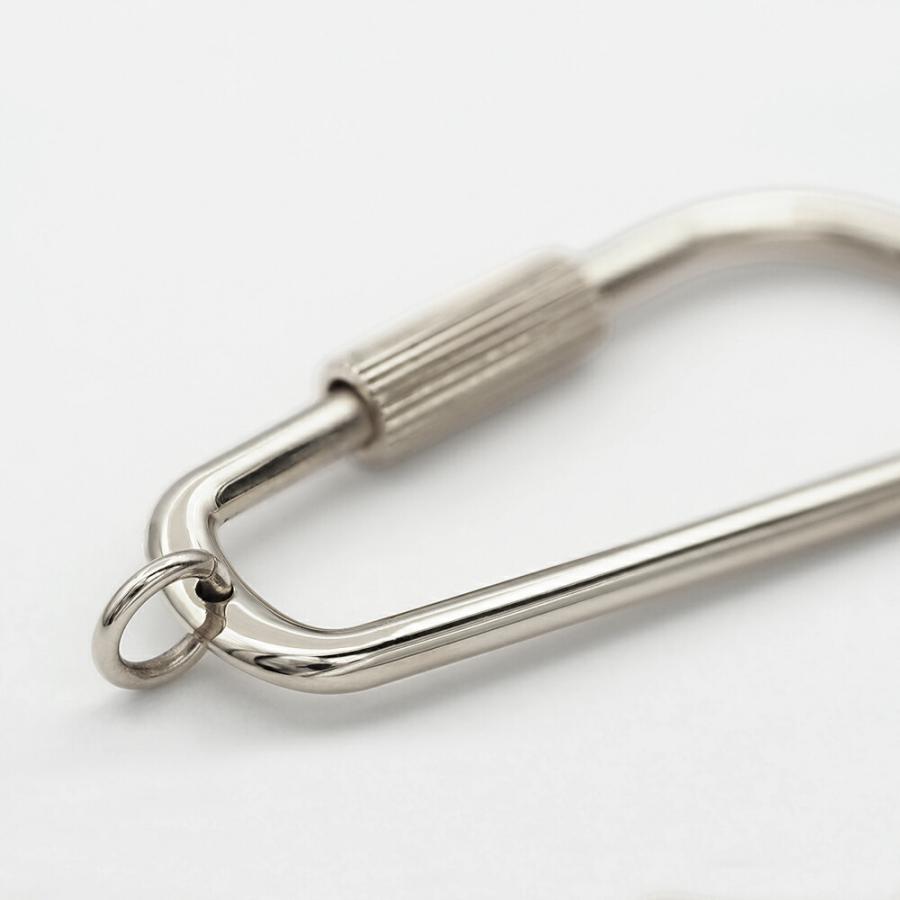 1個売り】 留め具 PT900 プラチナ ネジ式キーホルダーパーツ 縦37.0mm