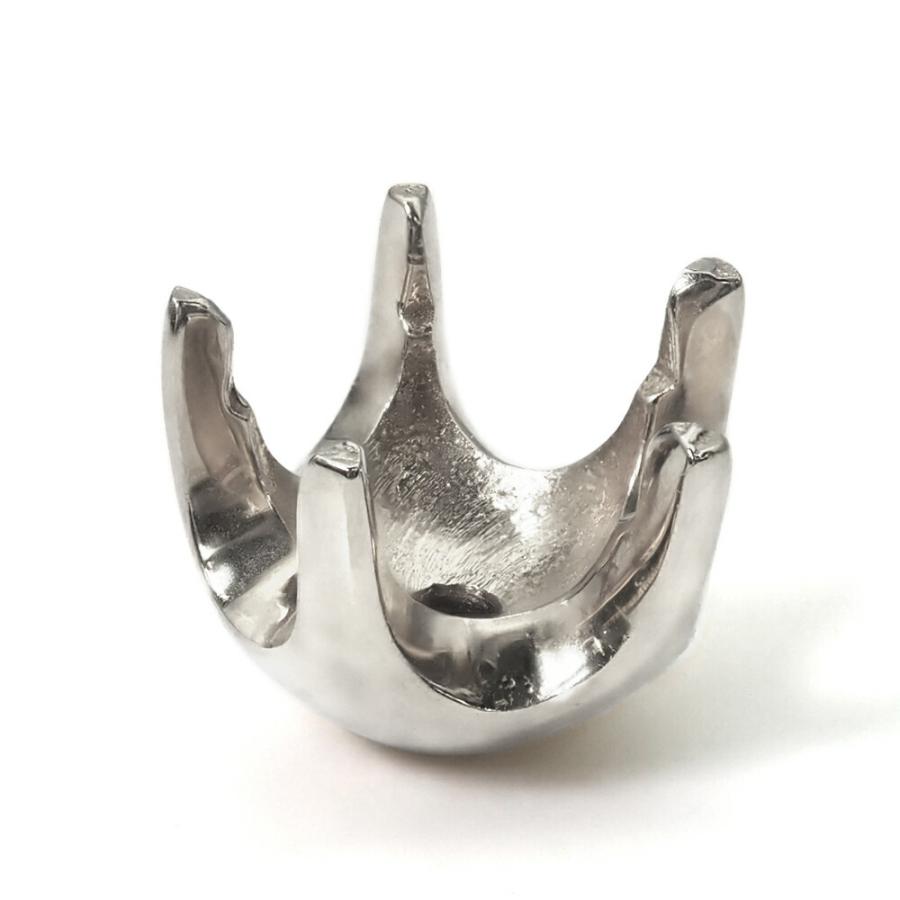 1個売り】 石枠 PT900 プラチナ 5本ティファニータイプ爪空枠 底丸型 3