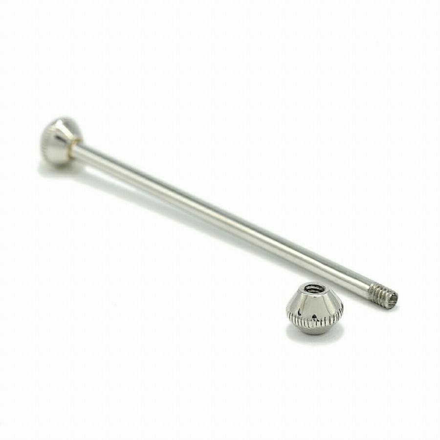 カラーピン PT900 プラチナ ピンホールシャツ用カラーバー Yシャツ 襟 スーツ｜900pt メンズの画像