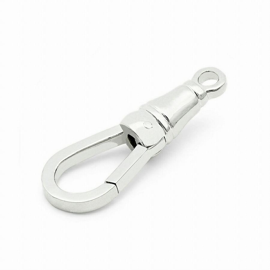 【1個売り】 留め具 PT900 プラチナ フック 縦22.0mm ナスカン 茄子環 クラスプ｜手芸用品 金具 飾り パーツ 部品 900pt 貴金属_2
