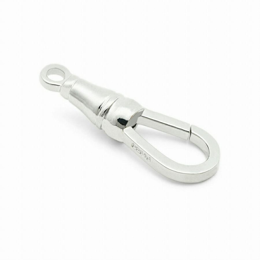 【1個売り】 留め具 PT900 プラチナ フック 縦22.0mm ナスカン 茄子環 クラスプ｜手芸用品 金具 飾り パーツ 部品 900pt 貴金属_3