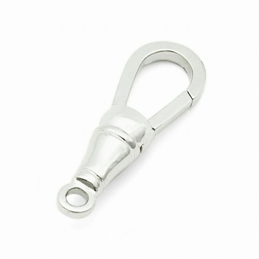 【1個売り】 留め具 PT900 プラチナ フック 縦22.0mm ナスカン 茄子環 クラスプ｜手芸用品 金具 飾り パーツ 部品 900pt 貴金属_4
