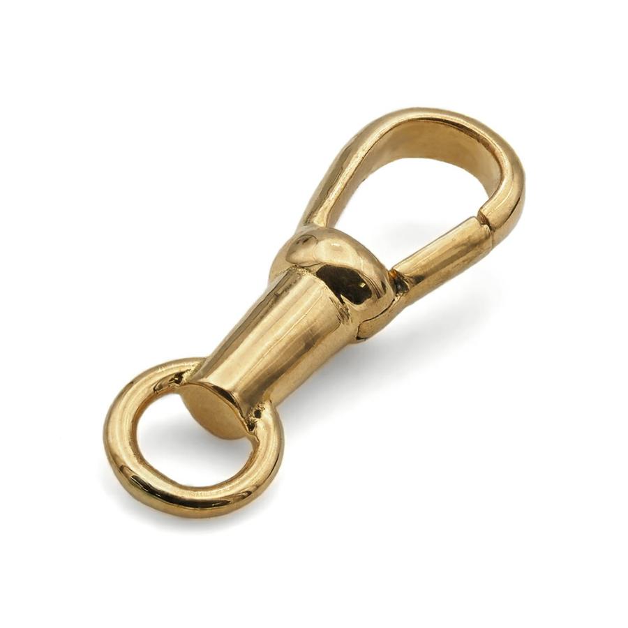 1個売り】 留め具 18金 イエローゴールド フック 縦17.0mm ナスカン