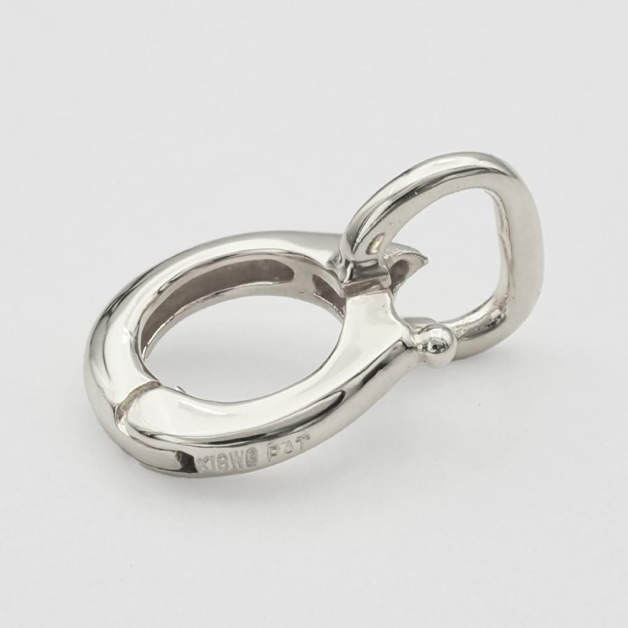 1個売り】 バチカン 18金 ホワイトゴールド ジョイントバチカン バネ式