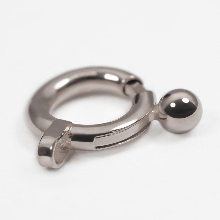 【1個売り】 留め具 18金 ホワイトゴールド 丸玉付き引き輪 直径6.0mm ヒキワ クラスプ｜手芸用品 金具 飾り パーツ 部品 K18WG 貴金属_3