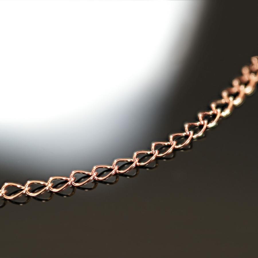 ネックレス用の延長アジャスター 10金 ピンクゴールド 荒喜平（イチゴ） 幅2.1mm｜鎖 K10PG k10 10k 貴金属 ジュエリー レディース メンズ_1